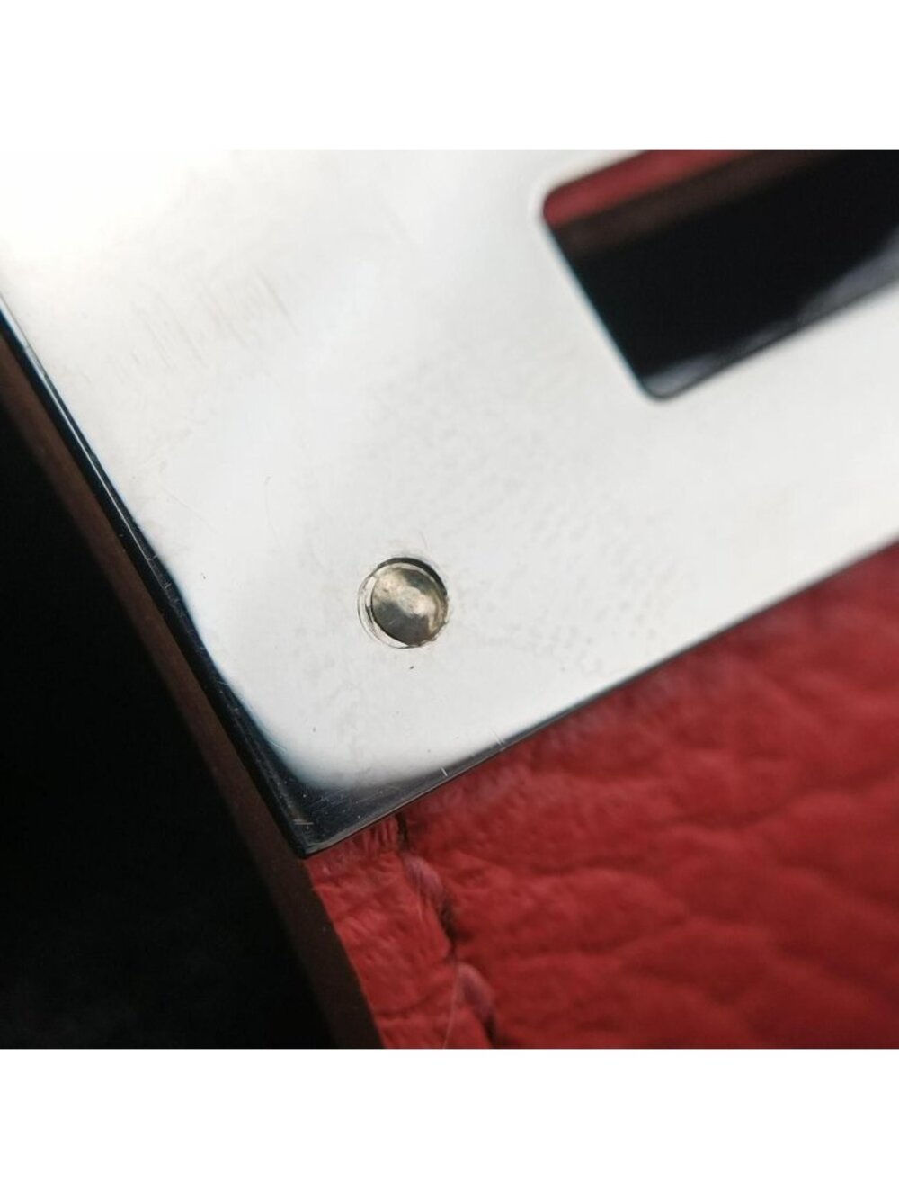 Hermes Kelly Style Lock Orange Silver Leather N?p 48 - Picture 10 of 15